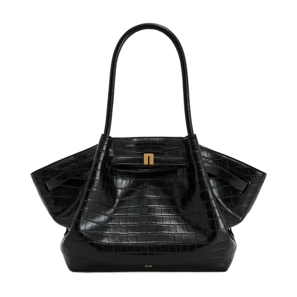 Jw Pei Black Hana Medium Tote Bag - Female - Shopping Bags - One Size - Bags