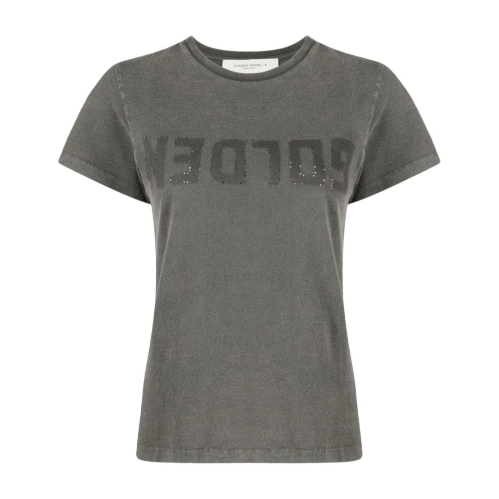 Golden Goose Donna Grigio Doris Cotton T-Shirt