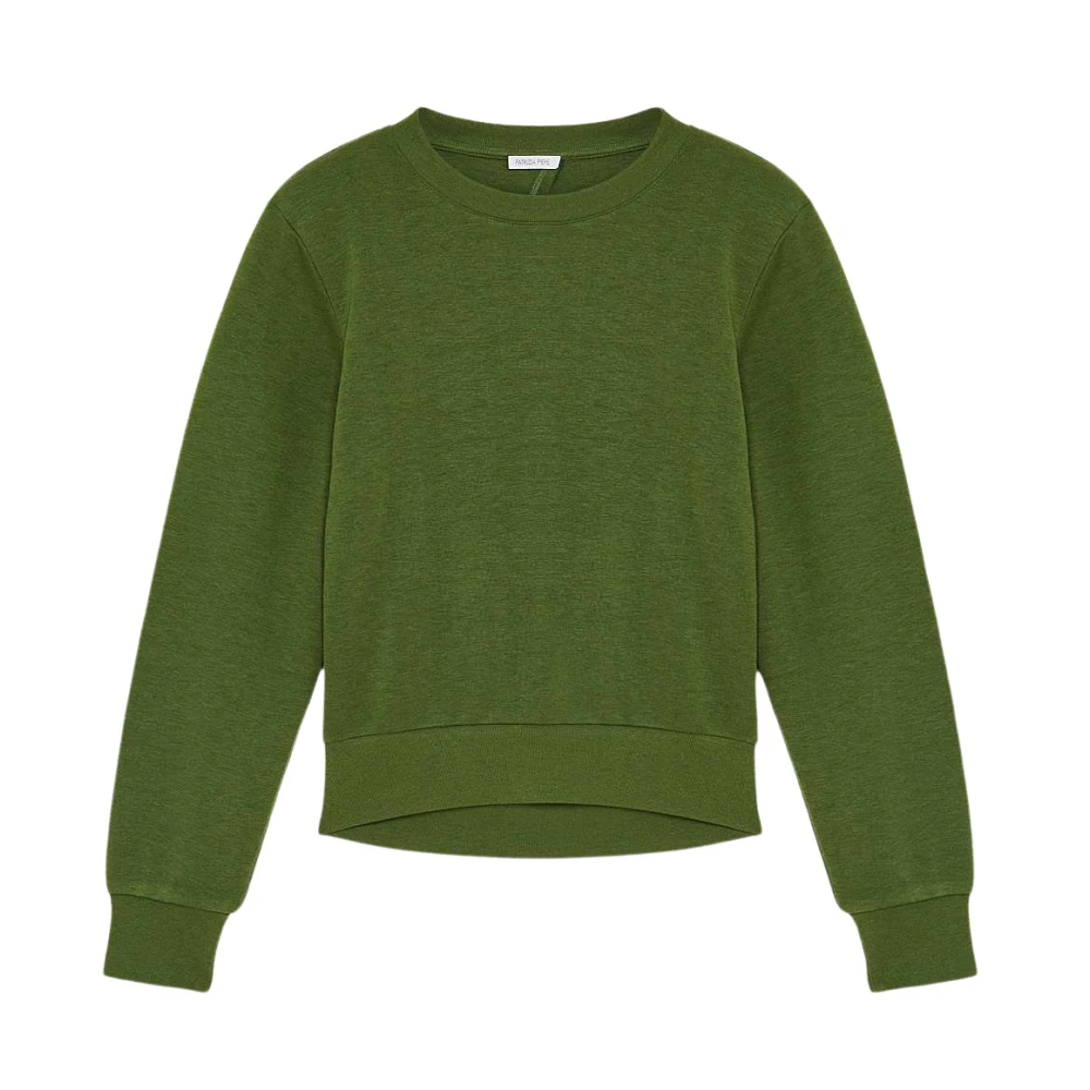 PATRIZIA PEPE Katoenen Sweatshirt Art. 8M1618J219 Green Dames