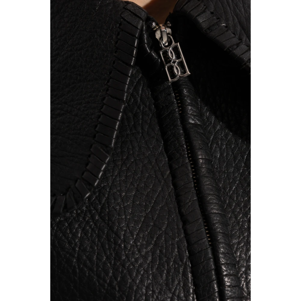 By Malene Birger Leren jas Rowani By Herenne Birger Black Dames