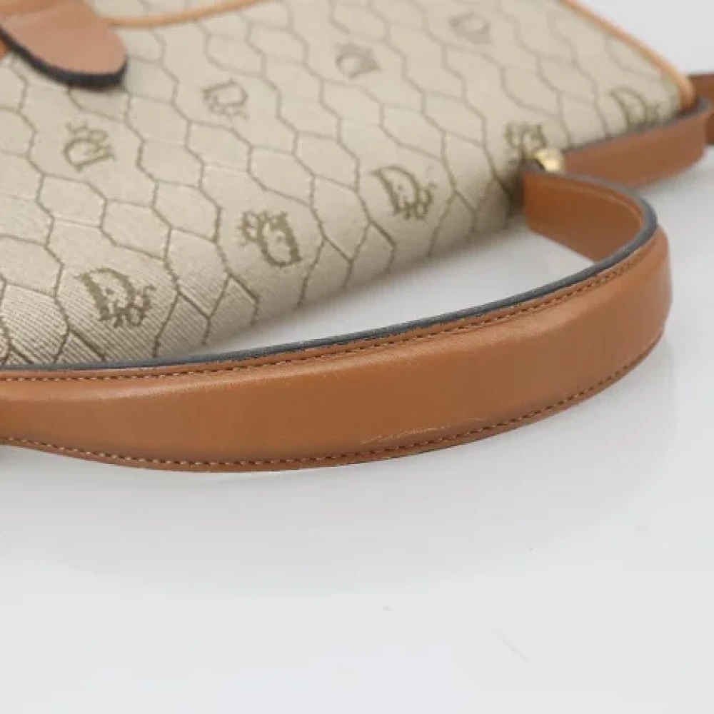 Dior Vintage Pre-owned Canvas dior-bags Beige Dames