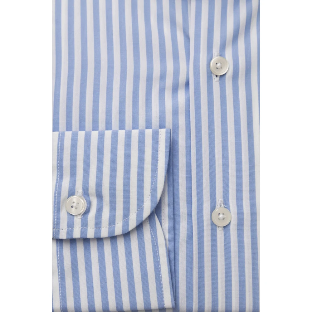 Bagutta Heren Franse Kraag Overhemd Blue Heren