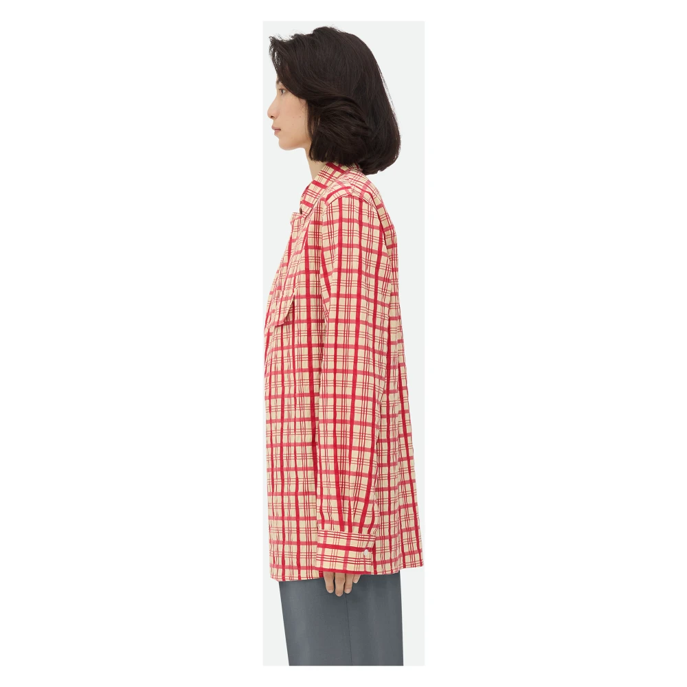 Bottega Veneta Rode overhemden met knoopsluiting Red Dames
