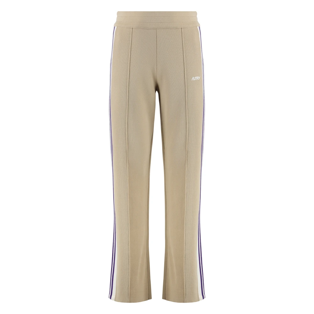Autry Women's Beige Wide Trousers, M, Viscose Joggers