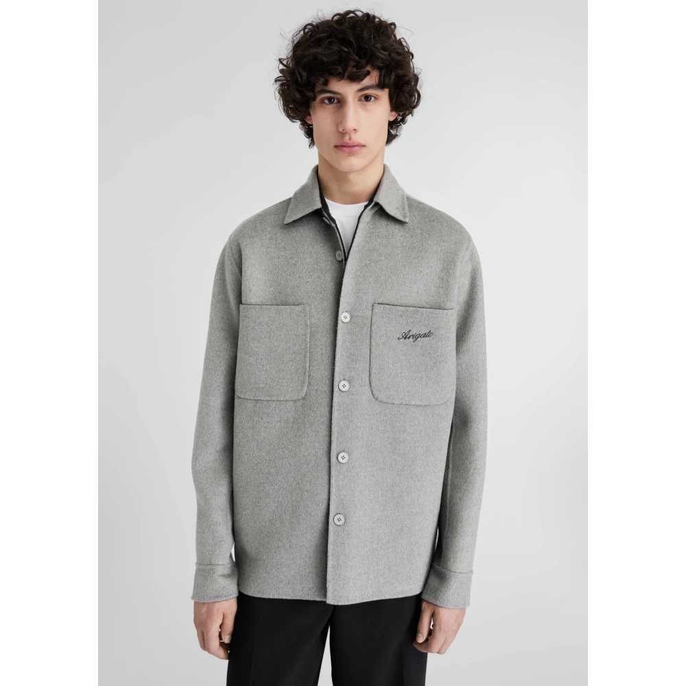 Axel Arigato Index Overshirt Gray Heren