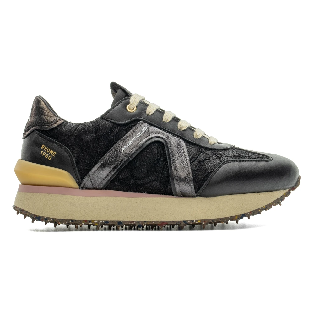 Ambitious Rhome Retro Runner Dames Schoenen Zwart