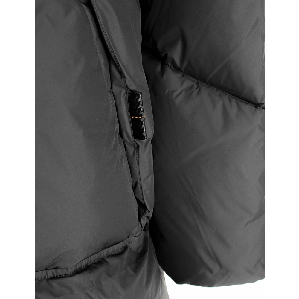 Parajumpers Lange Donsjas met Afneembare Capuchon Black Dames