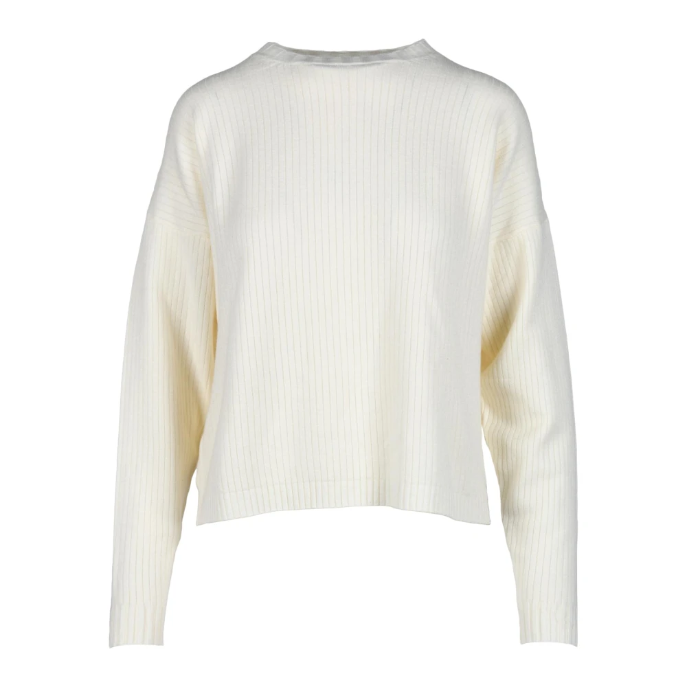 Hinnominate Elegante Viscose Blend Gebreide Top White Dames