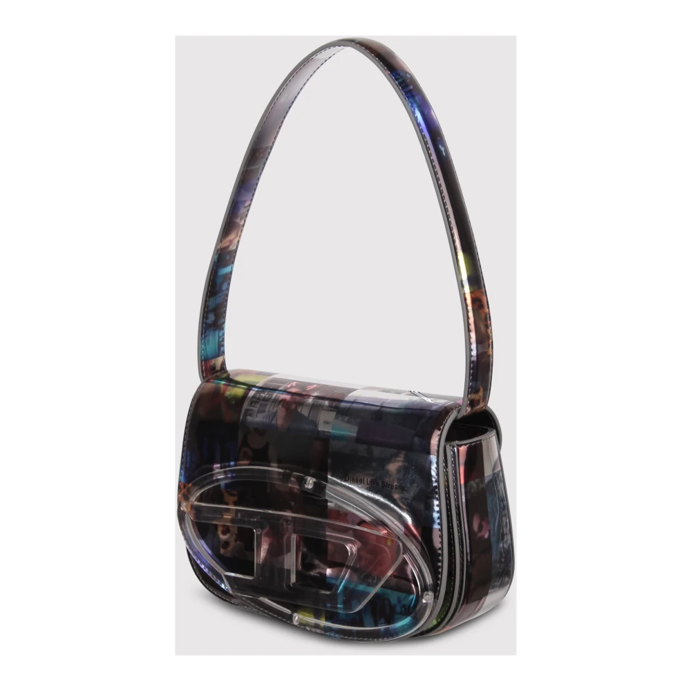 Diesel Gedrukte schoudertas met Maxi Oval detail Multicolor Dames