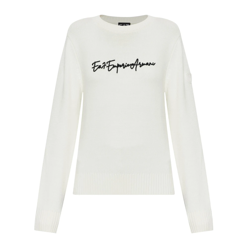 Ea7 Donna Bianco Per 7W001546_af26684 Maglia Da Vela Bianca (M), Casual, Poliestere - Immagine 4