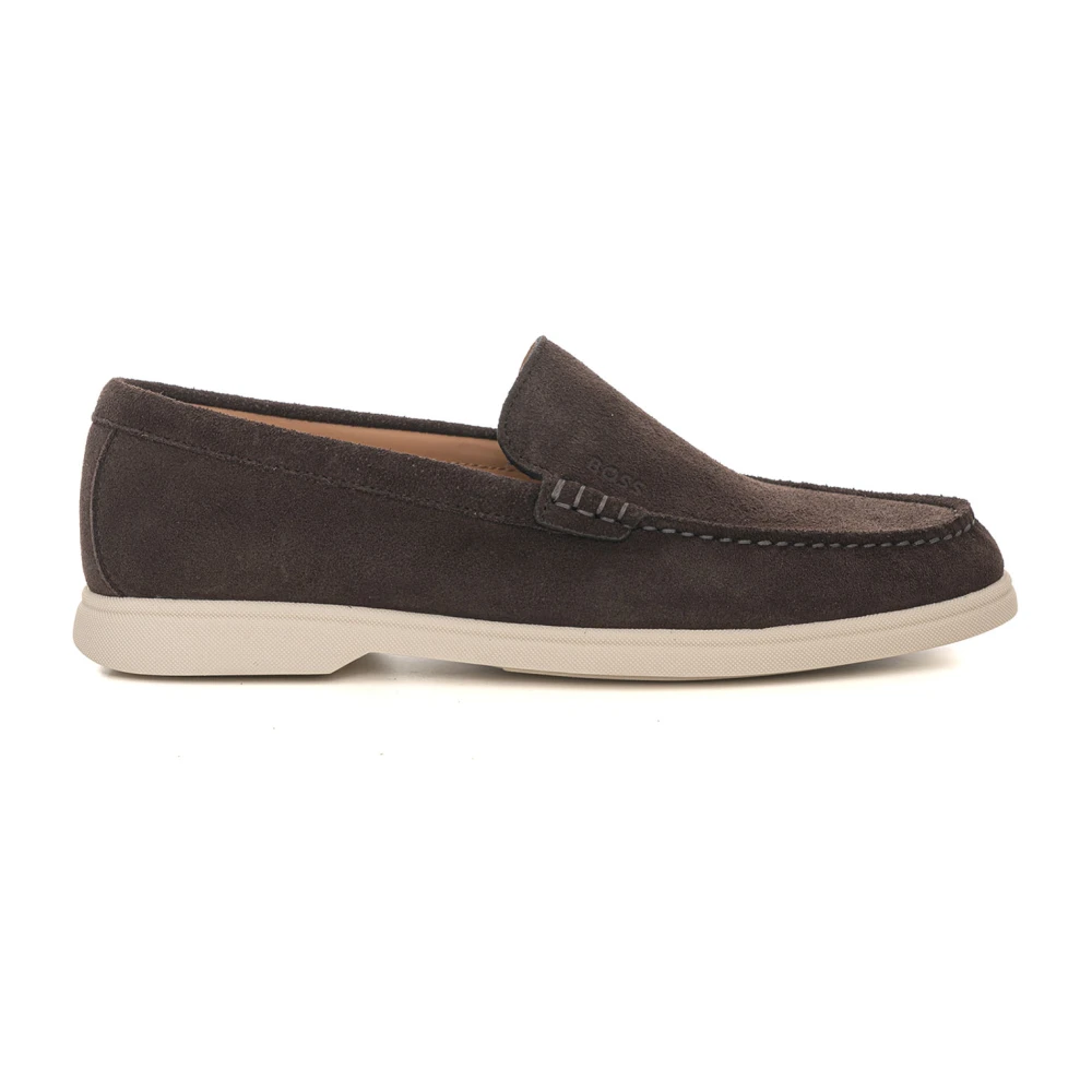 Boss Sienne Loaf Mocassins - Male - Loafers - Brown - 12 Uk - Shoes