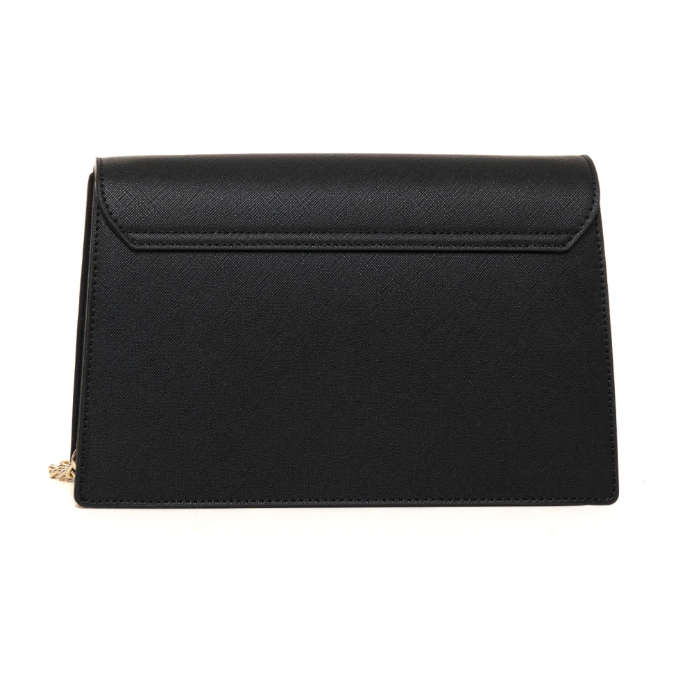 Love Moschino Schoudertas met ketting en voorflap Black Dames