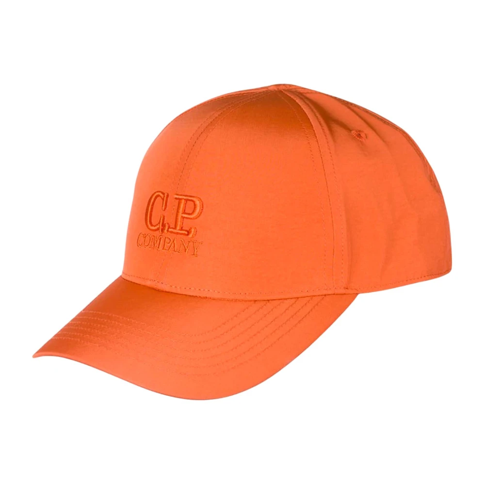 C.P. Company Oranje pet met klep en geborduurd logo Orange Heren