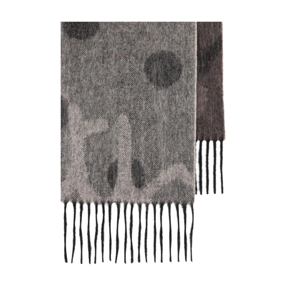 Paul Smith Gradient Polka Lambswool-Cashmere Scarf Brown Unisex