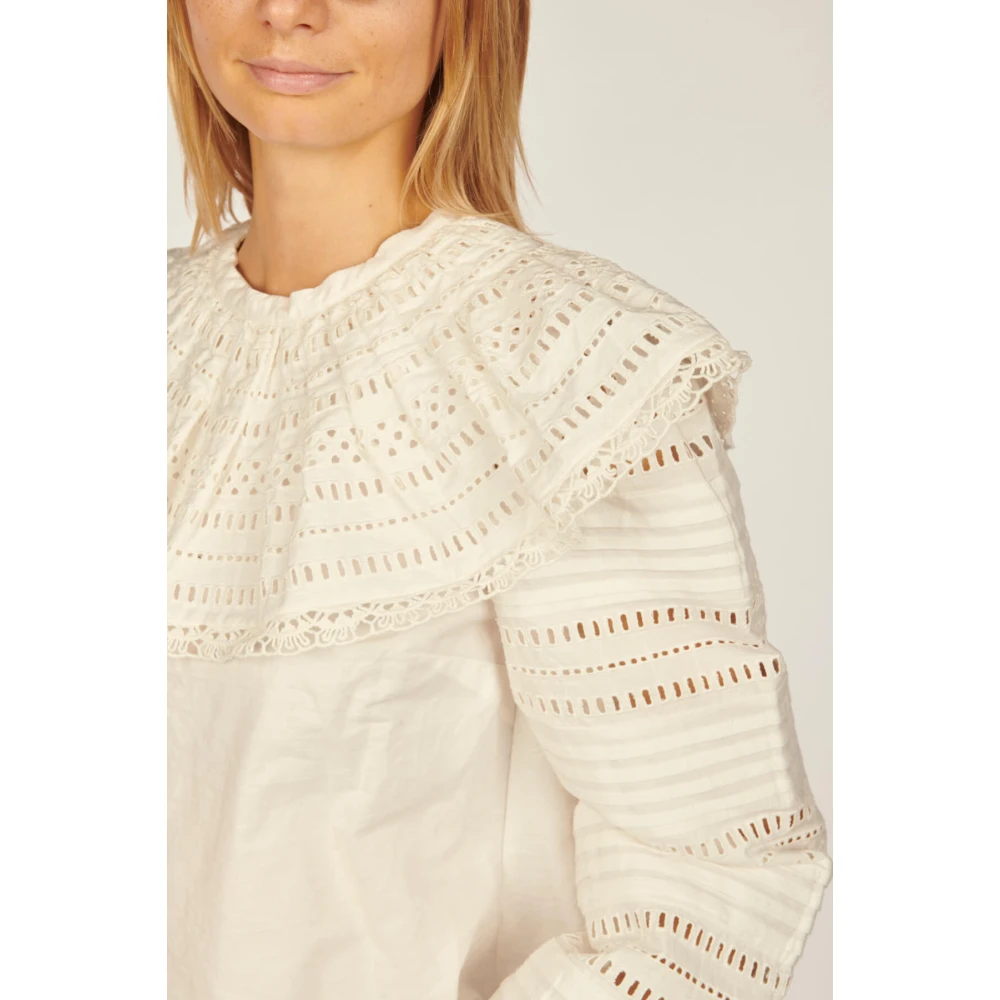 Sea NY Ivory Broderie Anglais Shirt Beige Dames