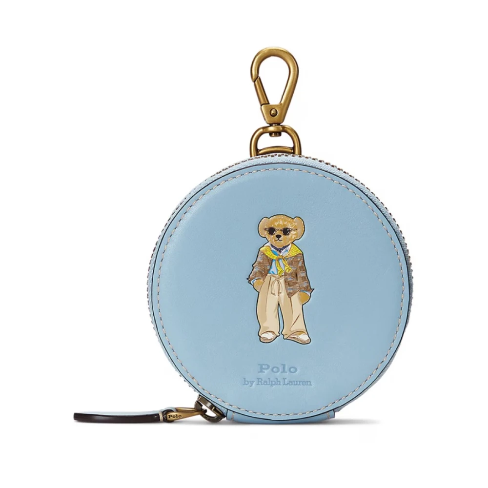 Polo Ralph Lauren Beer Muntpoort Portemonnee Hemelsblauw Blue Dames