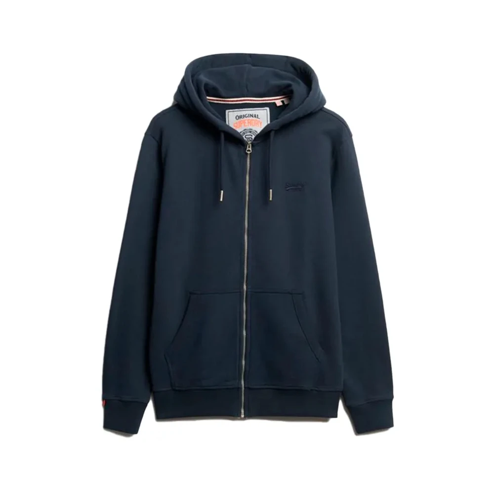 Superdry Blau Kapuzenjacke Essential Logo - Bild 4