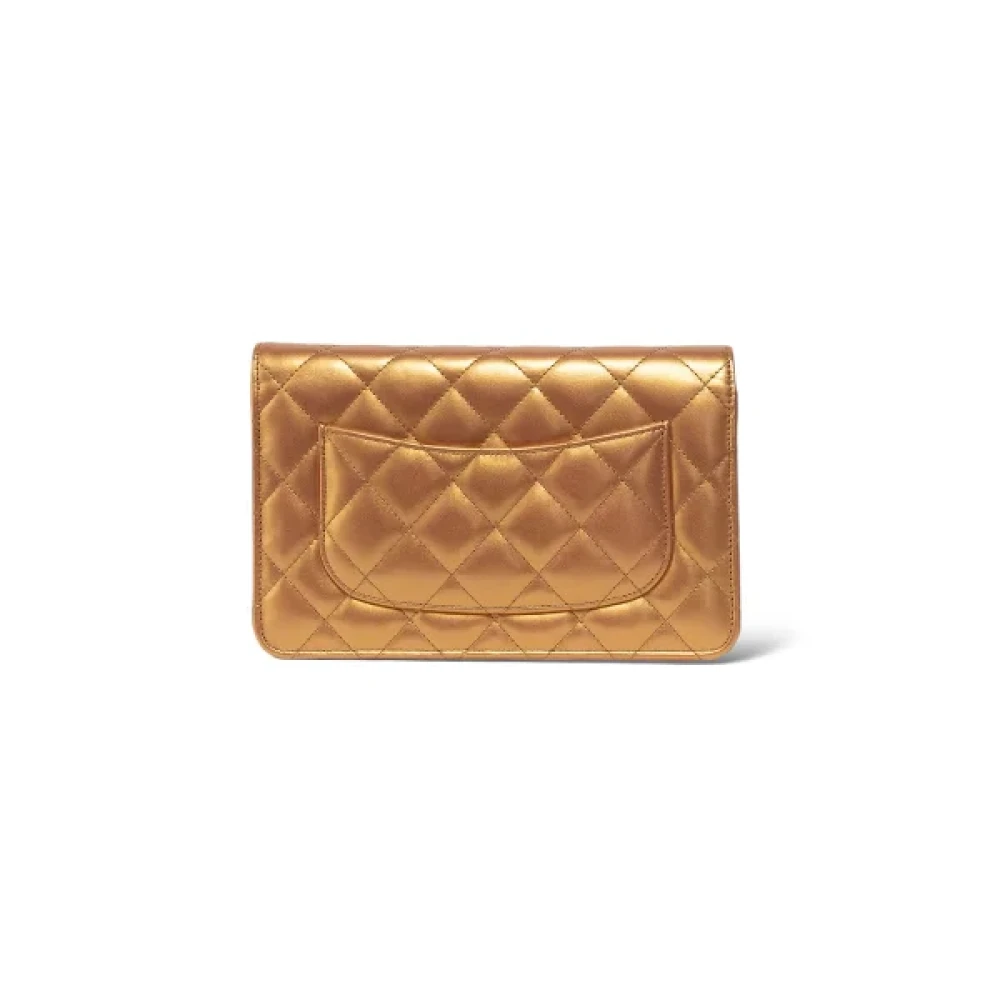 Chanel Vintage Pre-owned Fabric chanel-bags Yellow Dames