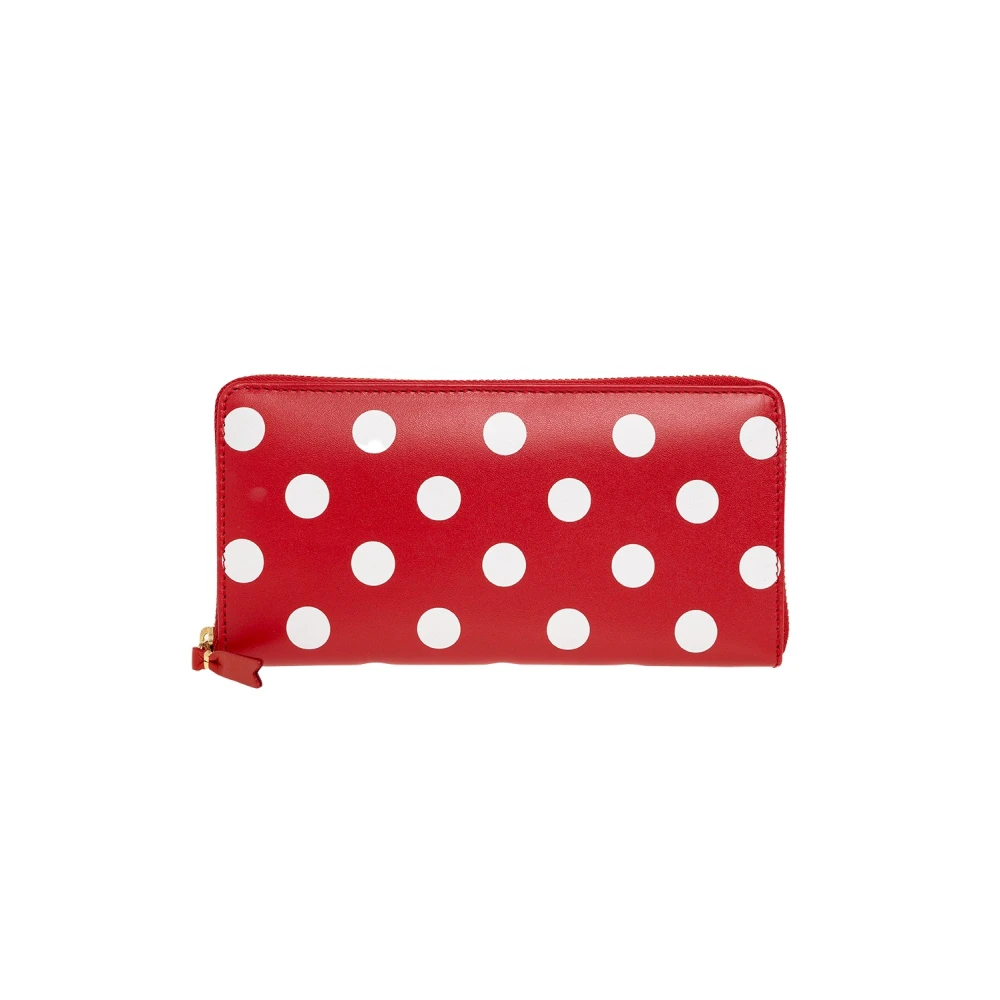 Comme Des Garçons Unisex Red Wallets & Cardholders, One Size, Leather Wallet