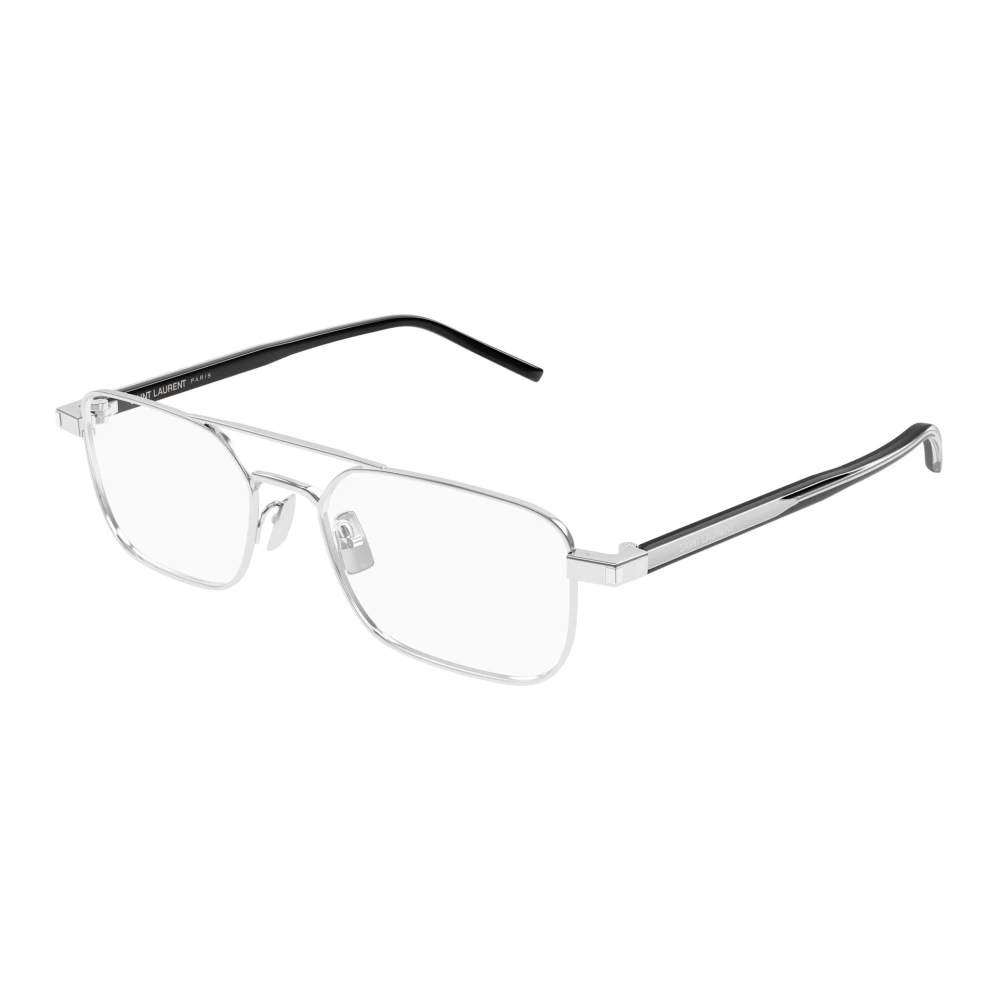 Saint Laurent Stijlvolle Zwarte Leren Schoudertas Gray Unisex