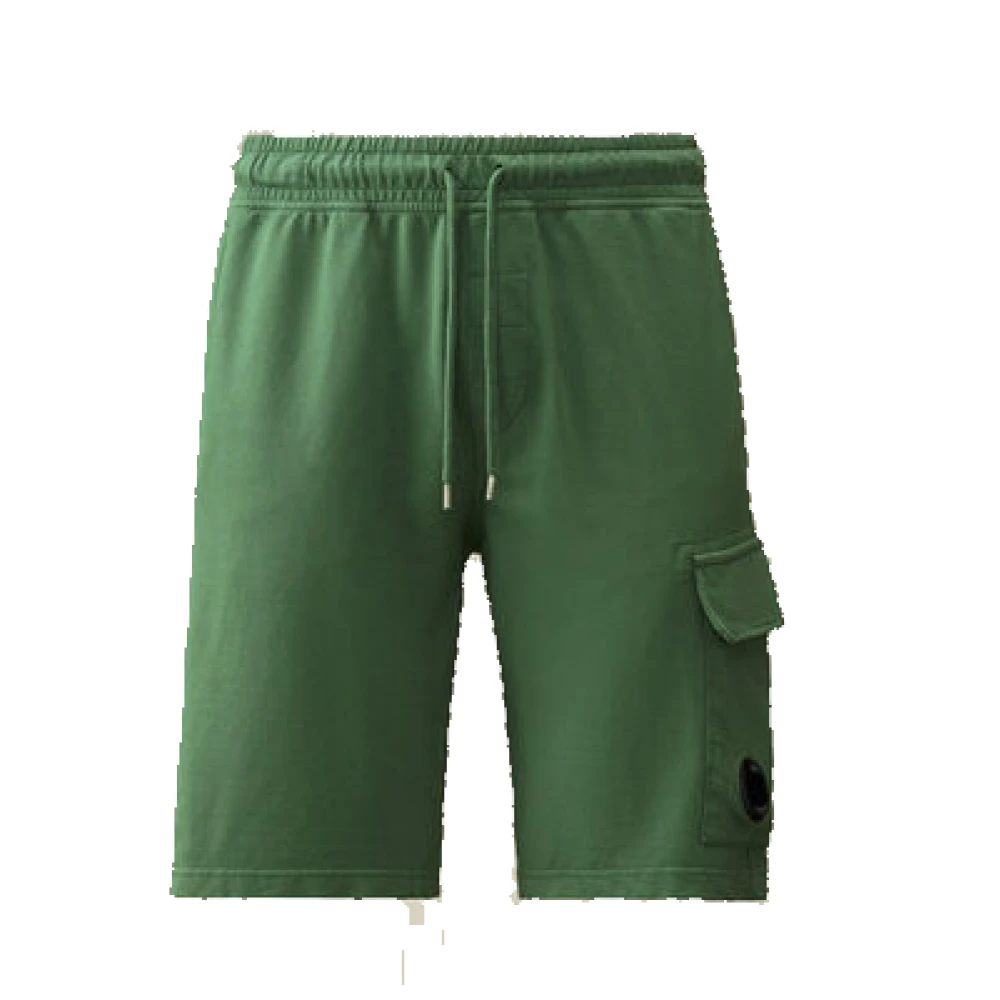 C.P. Company Lichte Fleece Utility Shorts Eend Groen Green Heren