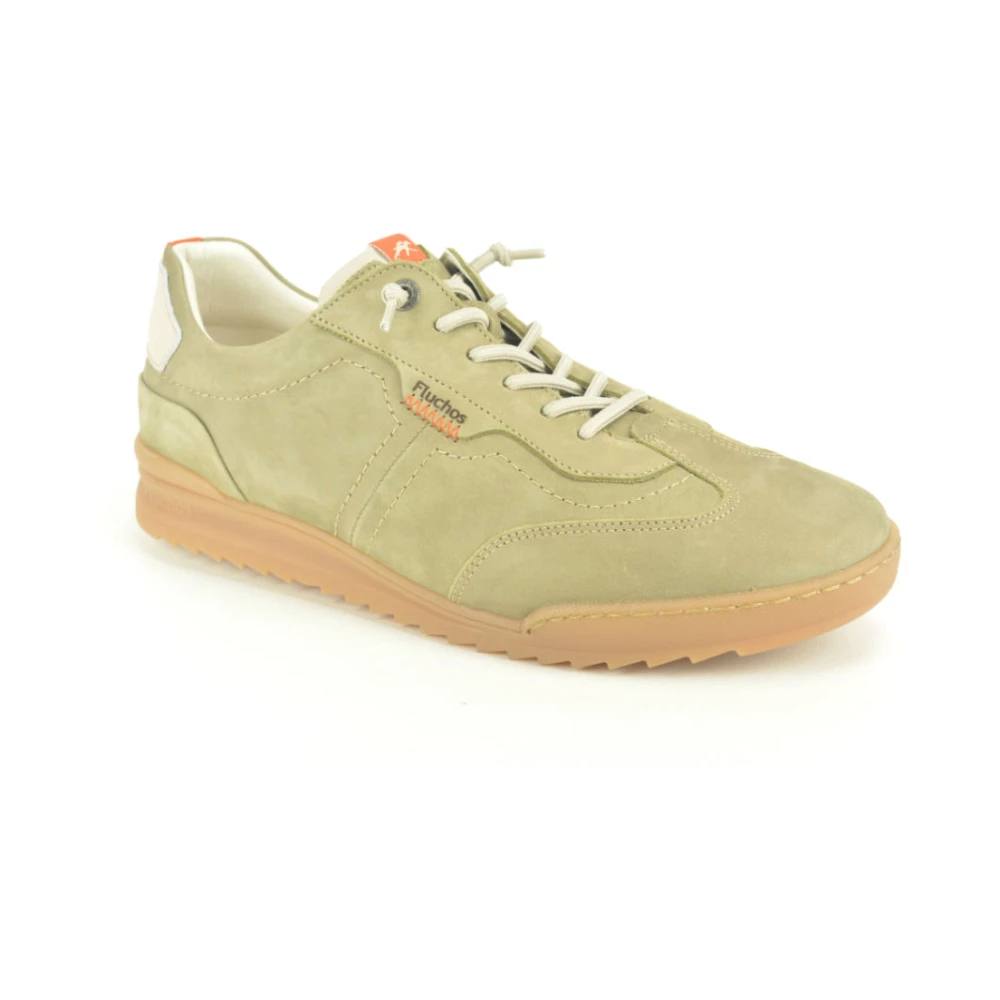 Fluchos L.Kakki nubuc Soepel N. Heren Schoenen Beige