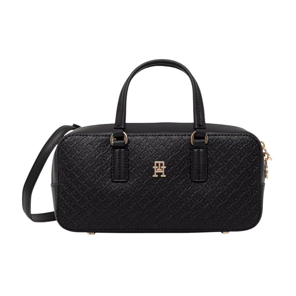 Tommy Hilfiger Women's Black Handbags, One Size, Th Daily Crossover Mono