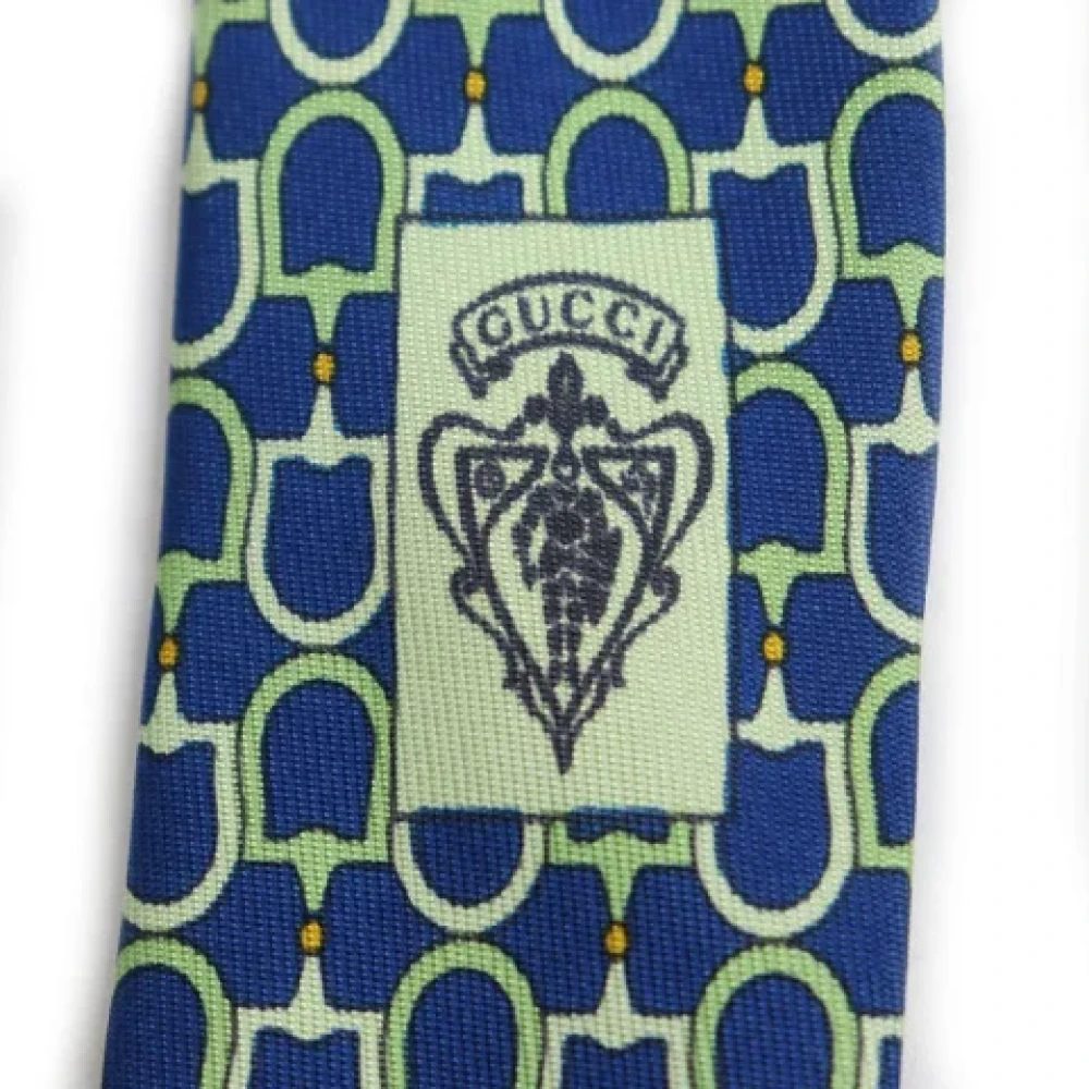 Gucci Vintage Pre-owned Canvas home-office Blue Heren