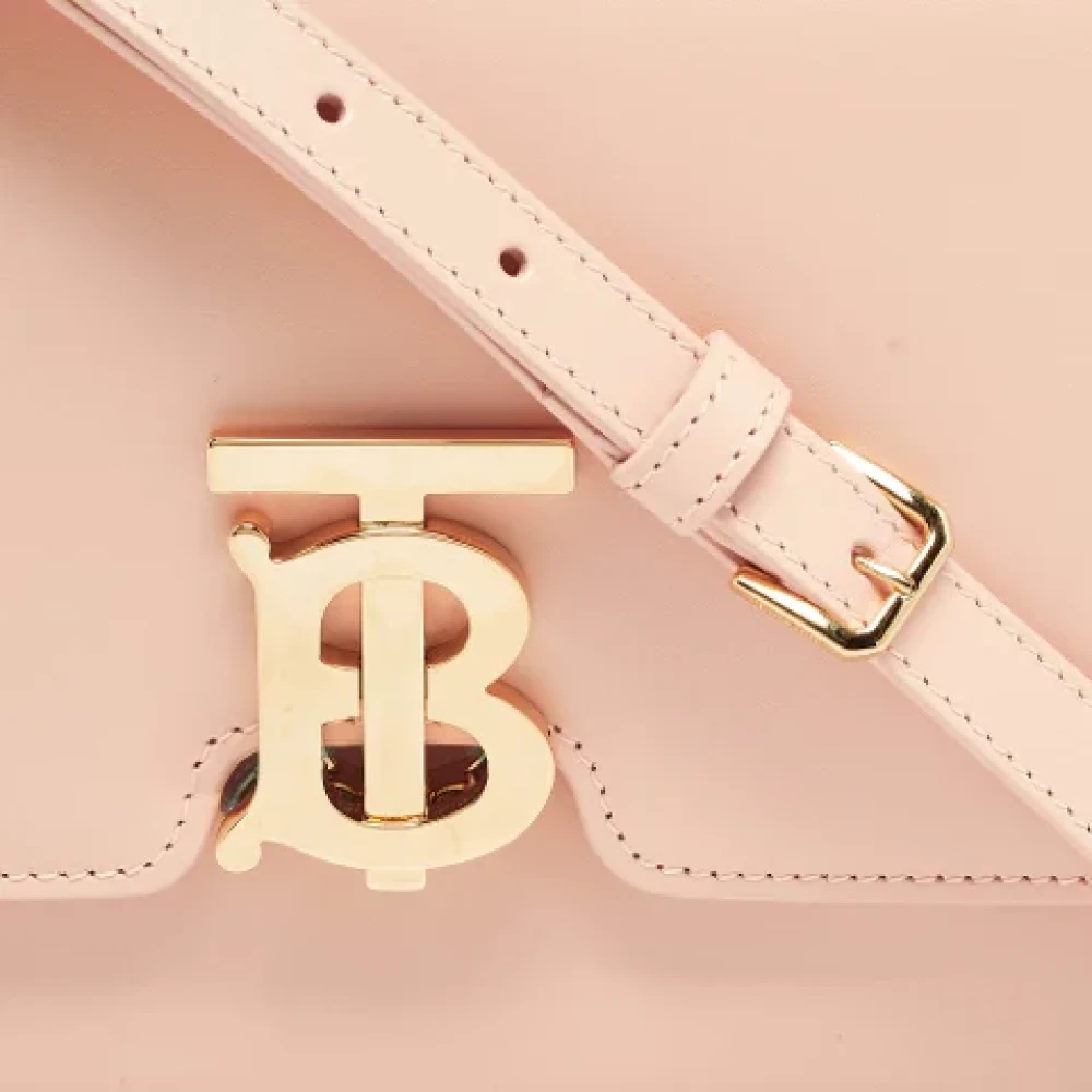 Burberry Vintage Pre-owned Leather shoulder-bags Pink Dames