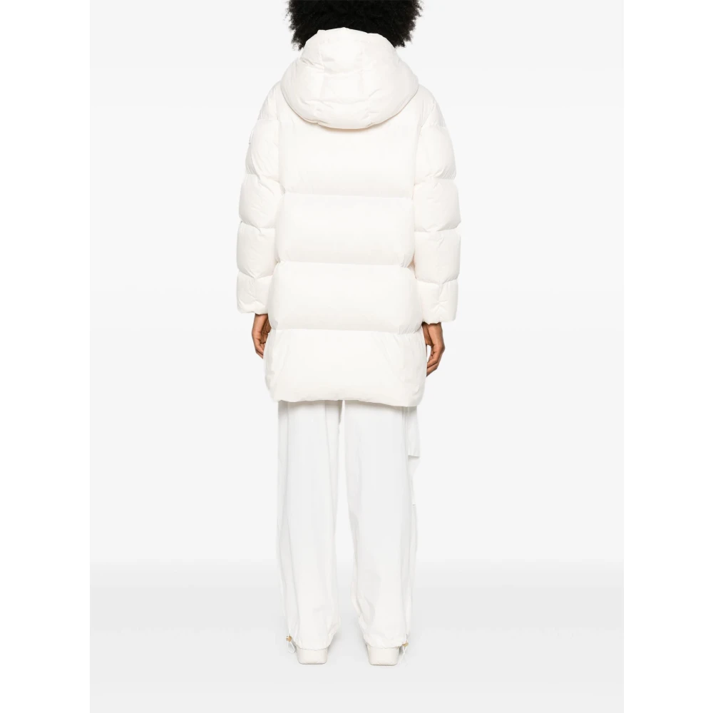 add Rice Hooded Down Jacket White Dames