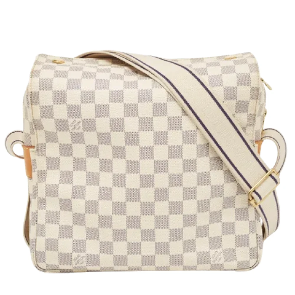 Pre-owned Hvitt lerret Louis Vuitton Crossbody Bag