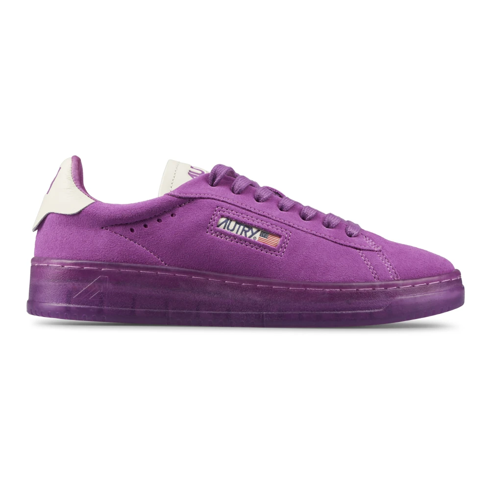 Autry Lage Top Sneakers Dallas Stijl Dames Schoenen Paars