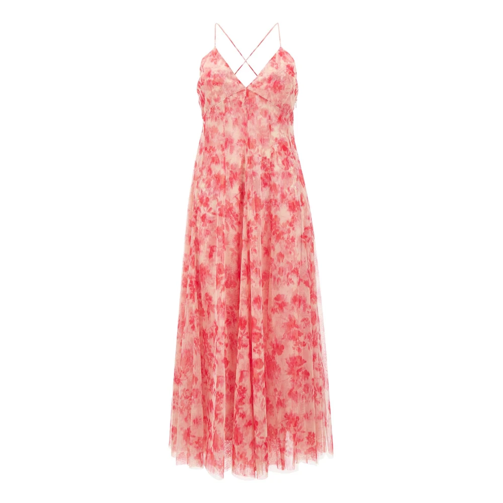 Philosophy di Lorenzo Serafini Bloemenprint Tule Jurk Roze Pink Dames