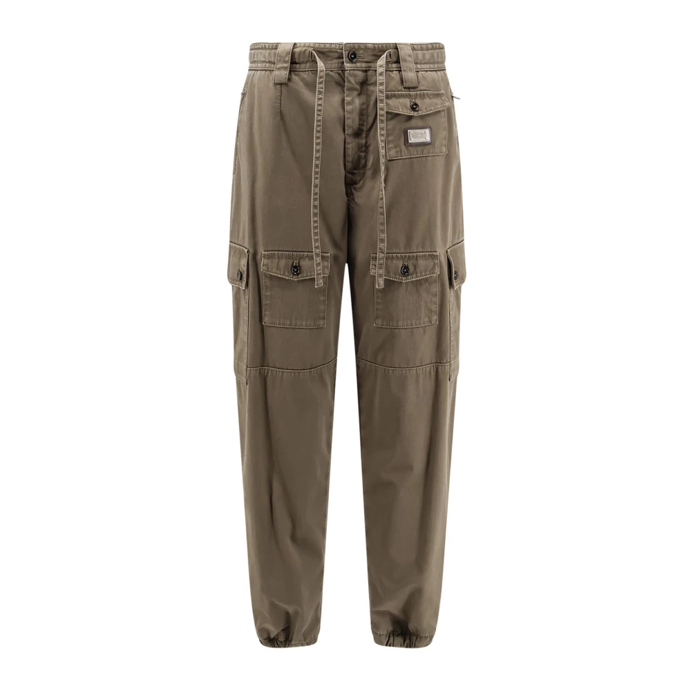 Dolce & Gabbana Men's Green Wide Trousers - Wide Trousers - Xl - Trousers