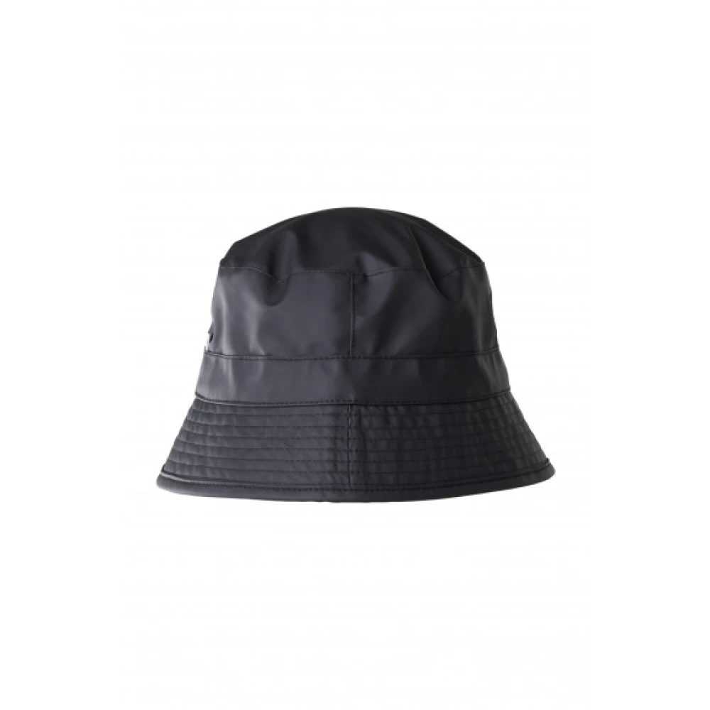 Rains Klassieke Lichtgewicht Bucket Hat Black Unisex