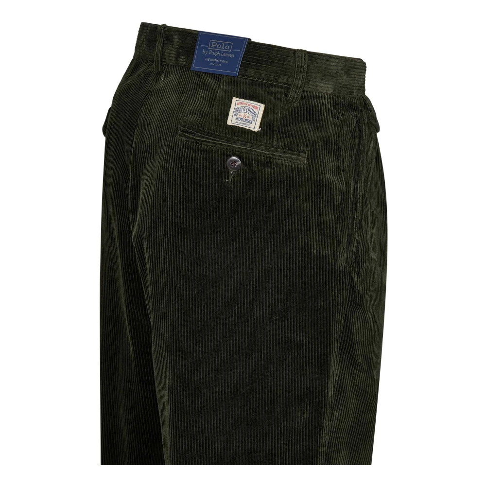 Polo Ralph Lauren Groene Corduroy Broek Aw24 Green Heren
