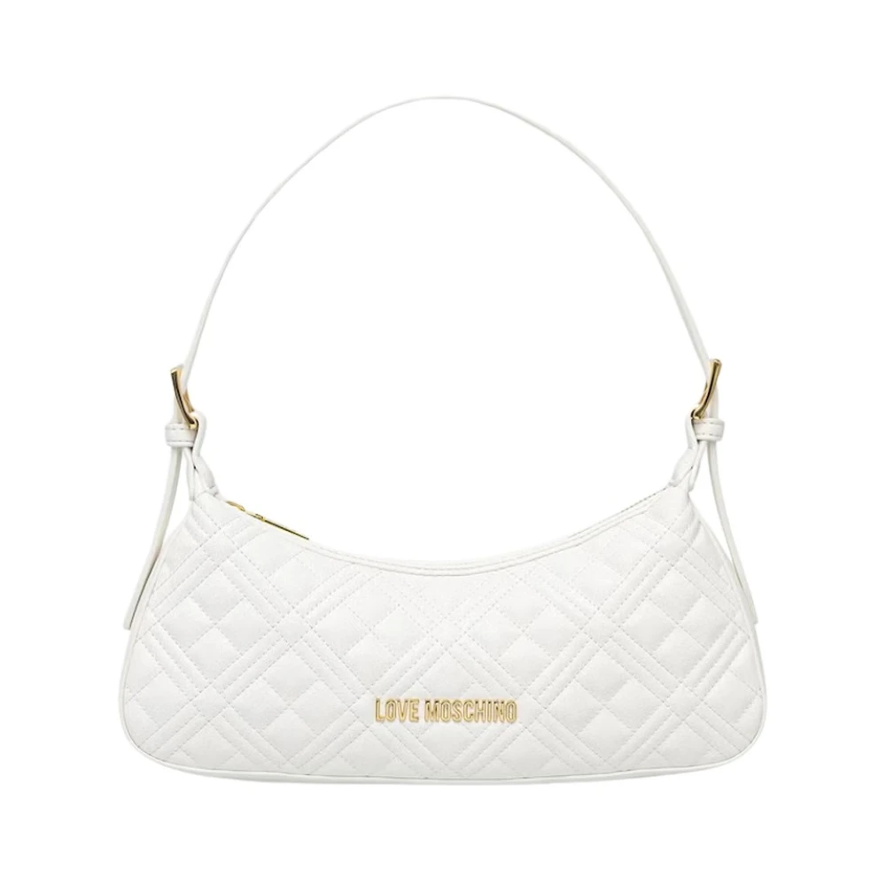 Love Moschino Femme Blanc Sacs, Taille: One Size Sac Bandoulière Matelassé