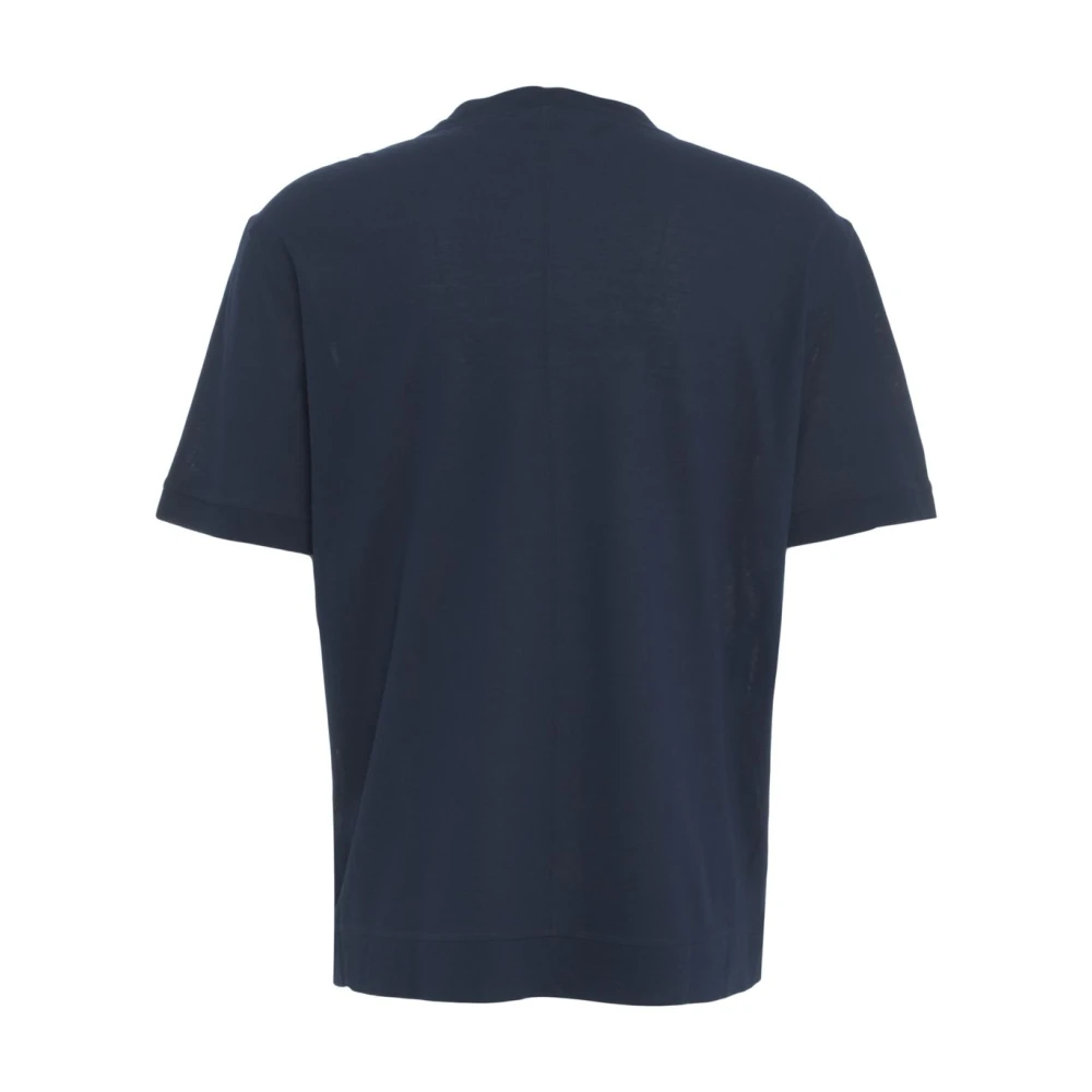 Paolo Pecora Blauw Jersey T-shirt voor mannen Blue Heren