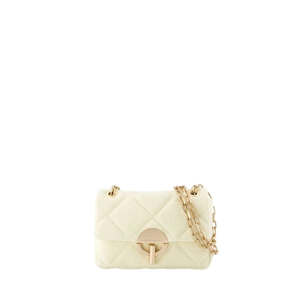 Vanessa Bruno Gele Moon Bag Linnen Stijl Yellow Dames