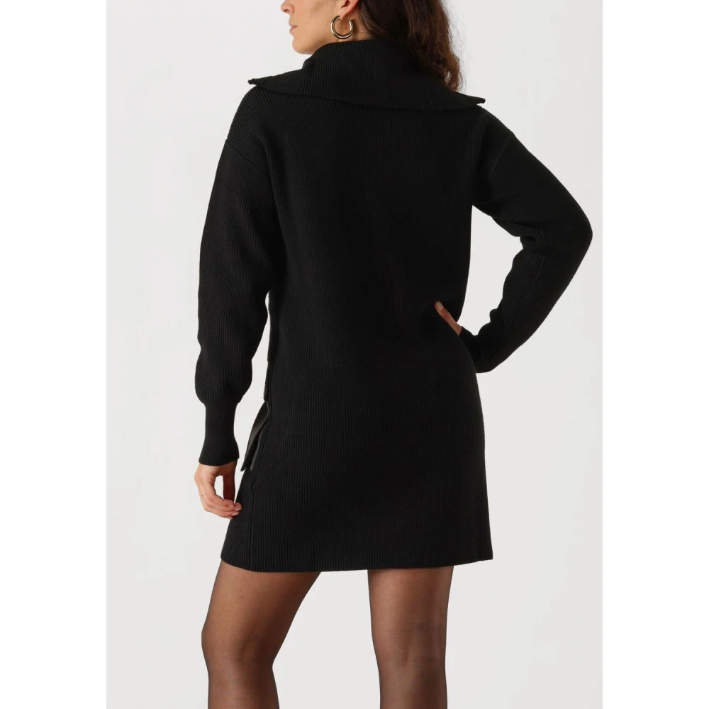 Liu Jo Veelzijdige ECS Abito Maglia Mini Jurk Black Dames