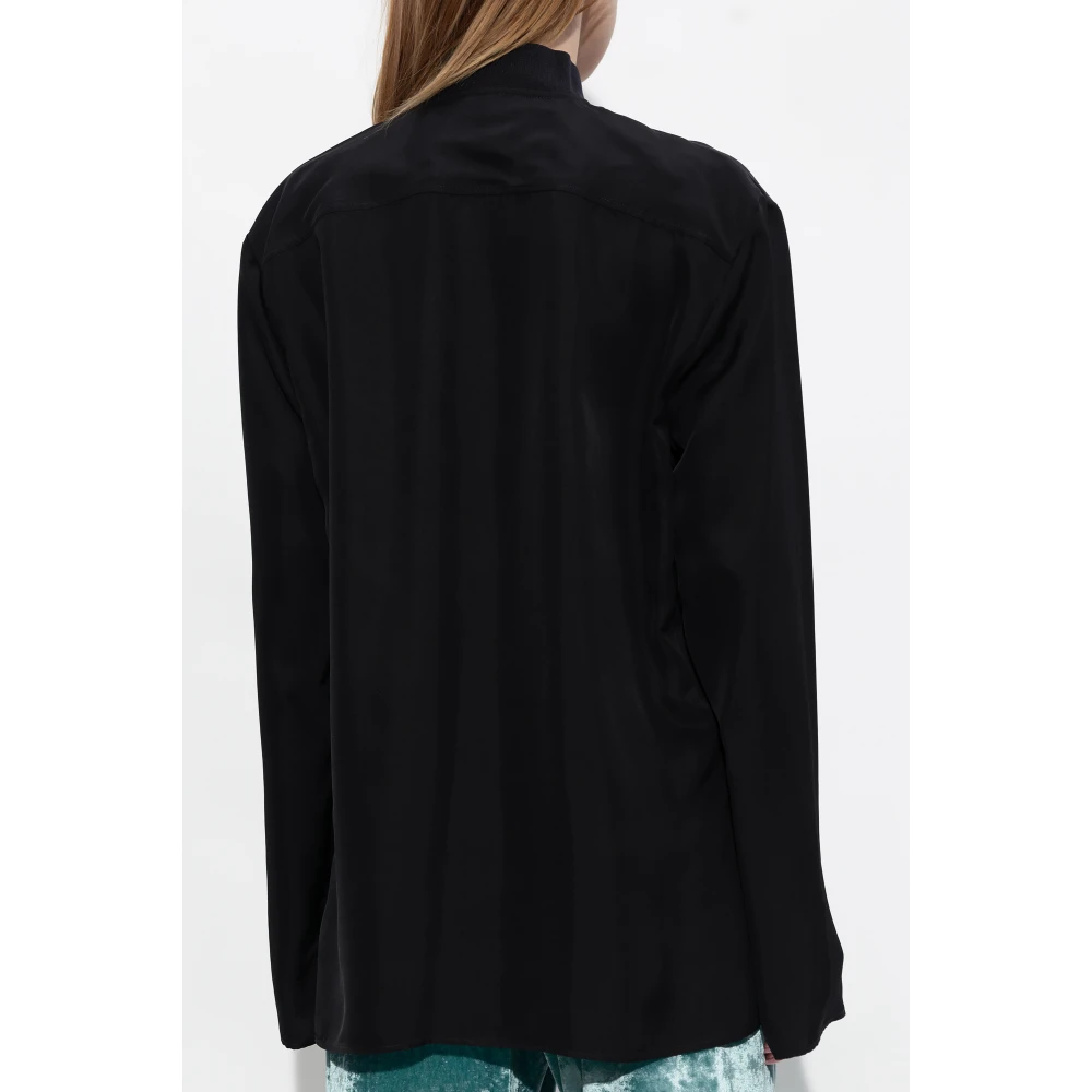 Jil Sander Shirt met ritssluiting Black Dames