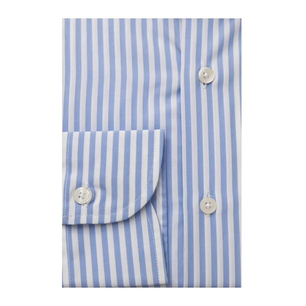 Bagutta Katoenen overhemd met Franse kraag Blue Heren