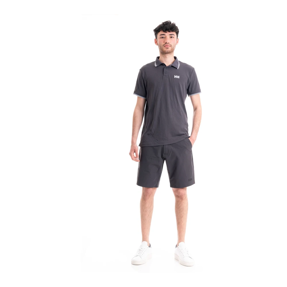 Helly Hansen Stijlvolle Polo Shirt voor Mannen Gray Heren