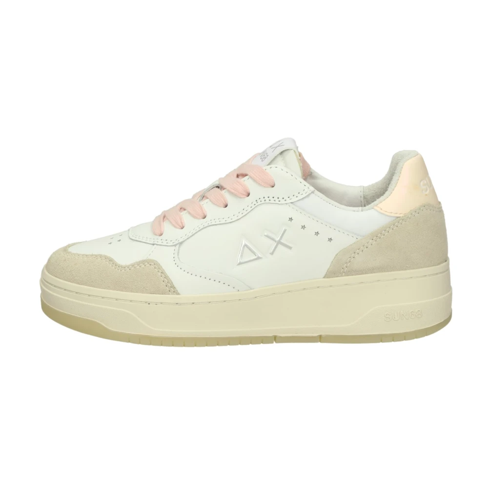 Sun68 Basket Love Lady Dames Schoenen Wit