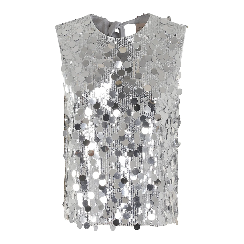 Semicouture Elegante Bloemenjurk Gray Dames