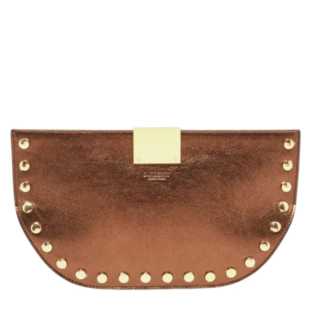 Burberry Vintage Pre-owned Leather clutches Brown Dames