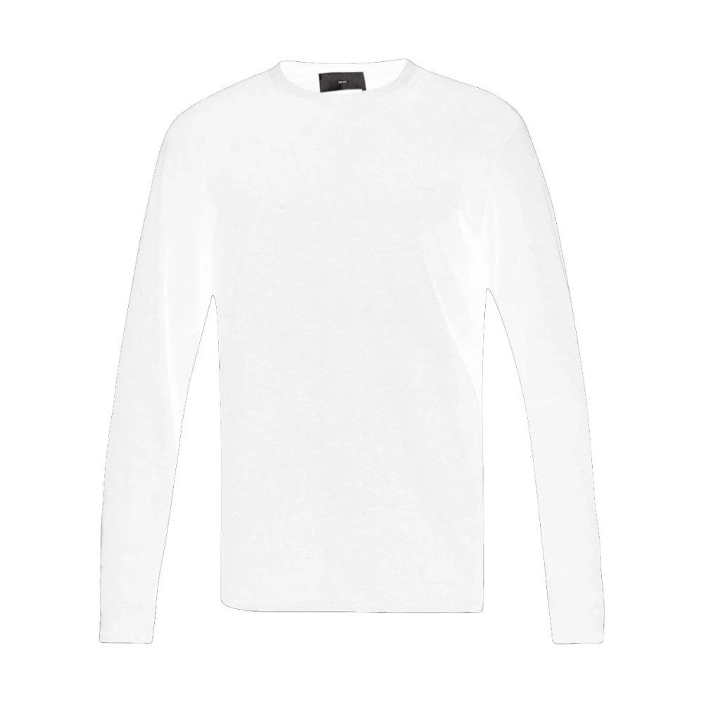 Liu Jo Witte Longsleeve Lyocell T-shirt White Heren