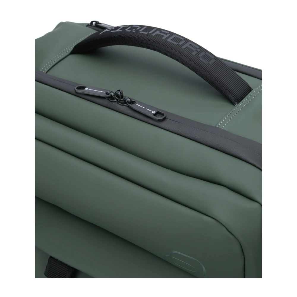Piquadro Gerecyclede stof 2-wiel trolleytas Green Unisex