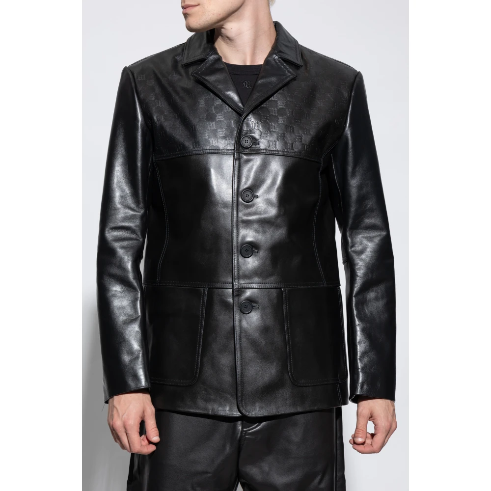 Misbhv Leren jas Black Heren
