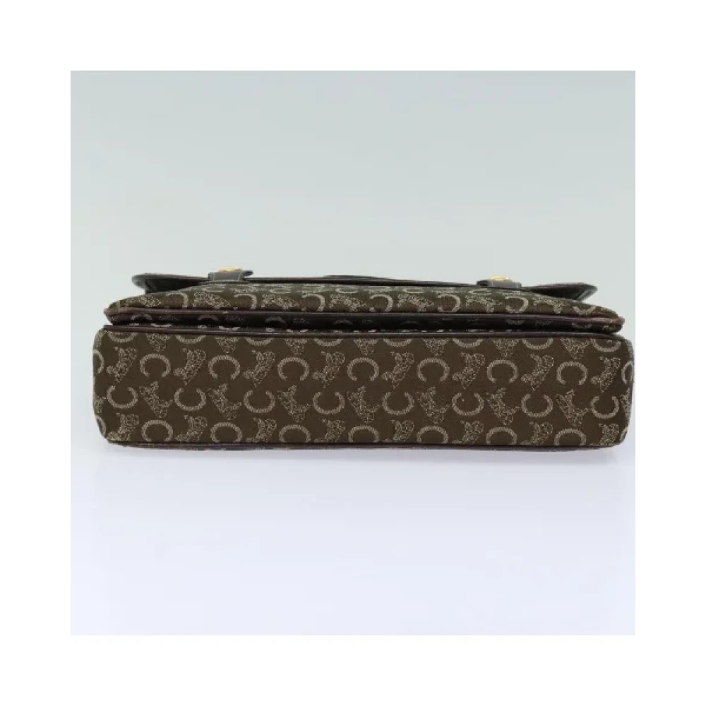 Celine Vintage Pre-owned Canvas handbags Brown Dames